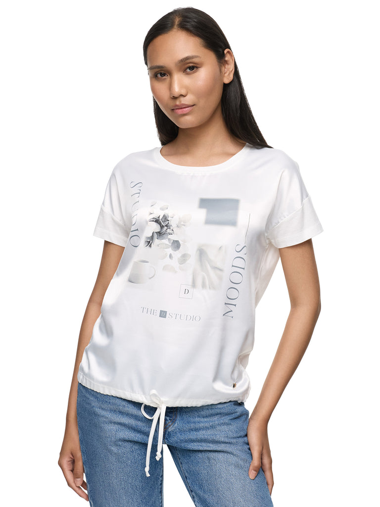 Decay T-Shirt mit floralem Tassenprint – Stylisch & bequem
