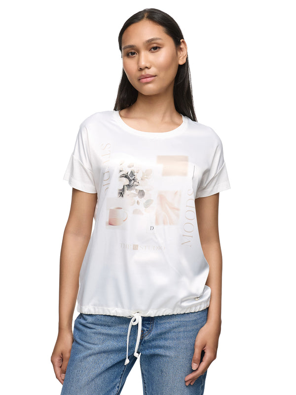 Decay T-Shirt mit floralem Tassenprint – Stylisch & bequem