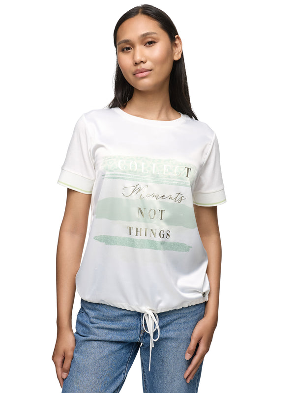 Stylishes Decay T-Shirt mit „Collect Moments not Things“-Print und künstlerischen Linien