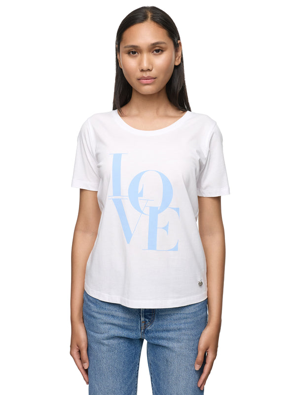 Decay Damen T-Shirt mit großem „LOVE“-Schriftzug – Statement-Style für jeden Tag