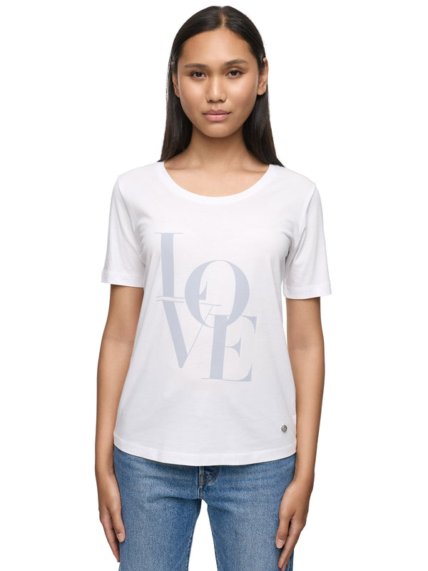 Decay Damen T-Shirt mit großem „LOVE“-Schriftzug – Statement-Style für jeden Tag