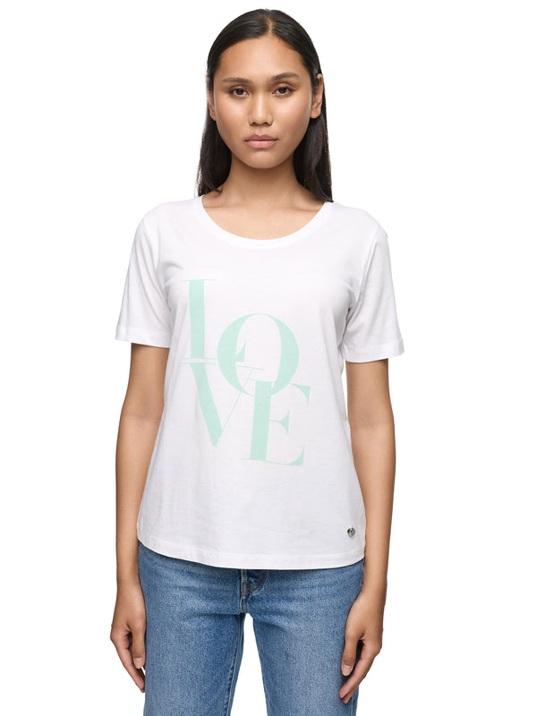 Decay Damen T-Shirt mit großem „LOVE“-Schriftzug – Statement-Style für jeden Tag