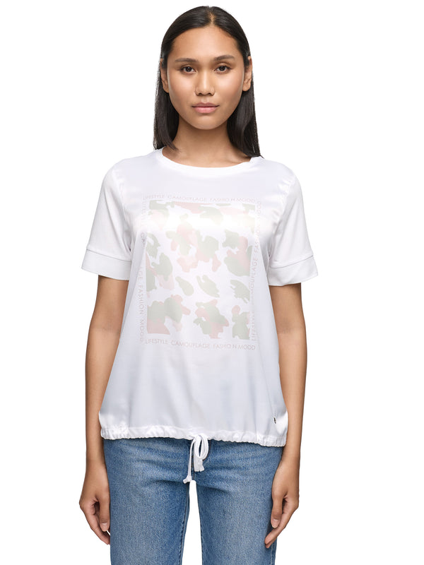 T-Shirt mit Camouflage Print und „Lifestyle Camouflage Fashion Mood“ Schriftzug