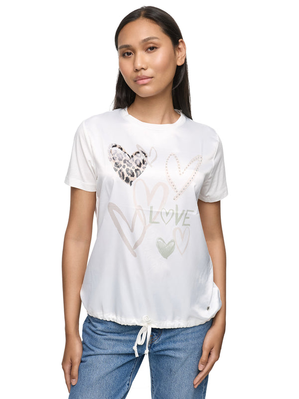 Decay T-Shirt mit Love Schriftzug und Herz-Design – Für ein romantisches Statement