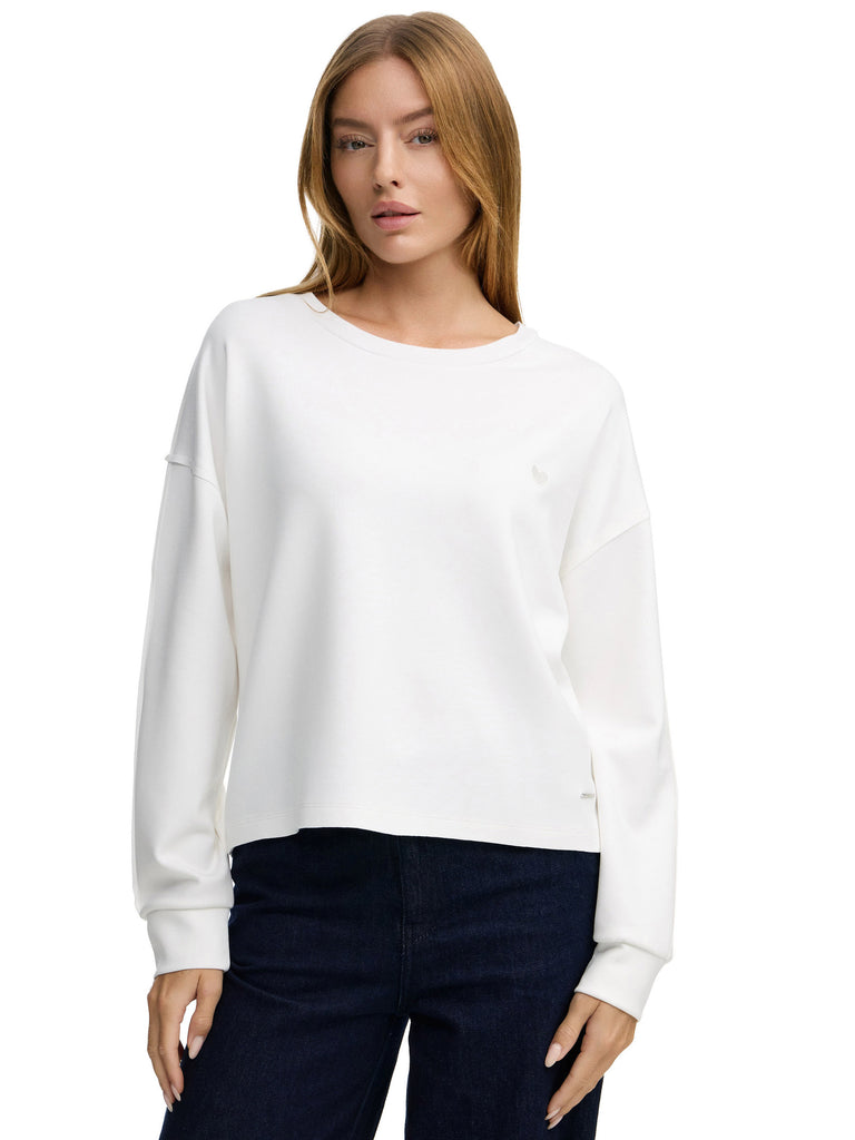 Premium Damen Sweatshirt mit Herz-Stickerei