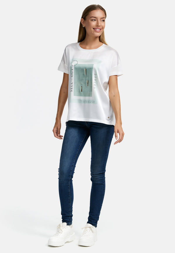 Decay T-Shirt mit stylischem Frontmuster