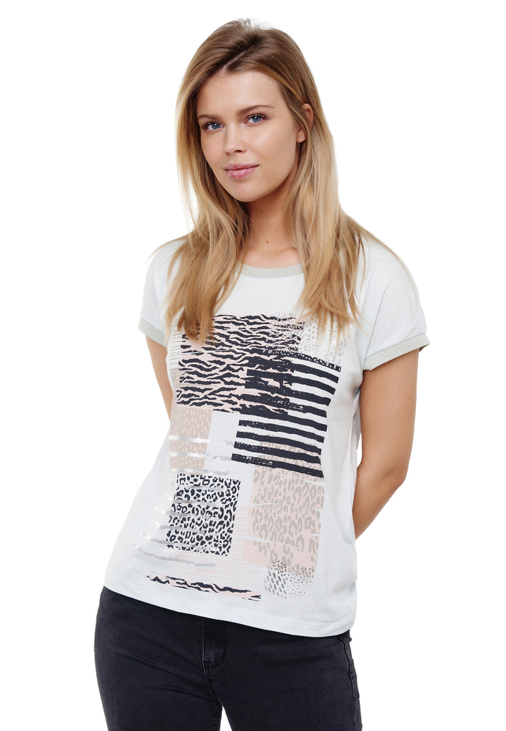 lässigem Decay und T-Shirt - Druk mit Damenmode – Grafik Decay GmbH Modevertrieb Vintage-Print
