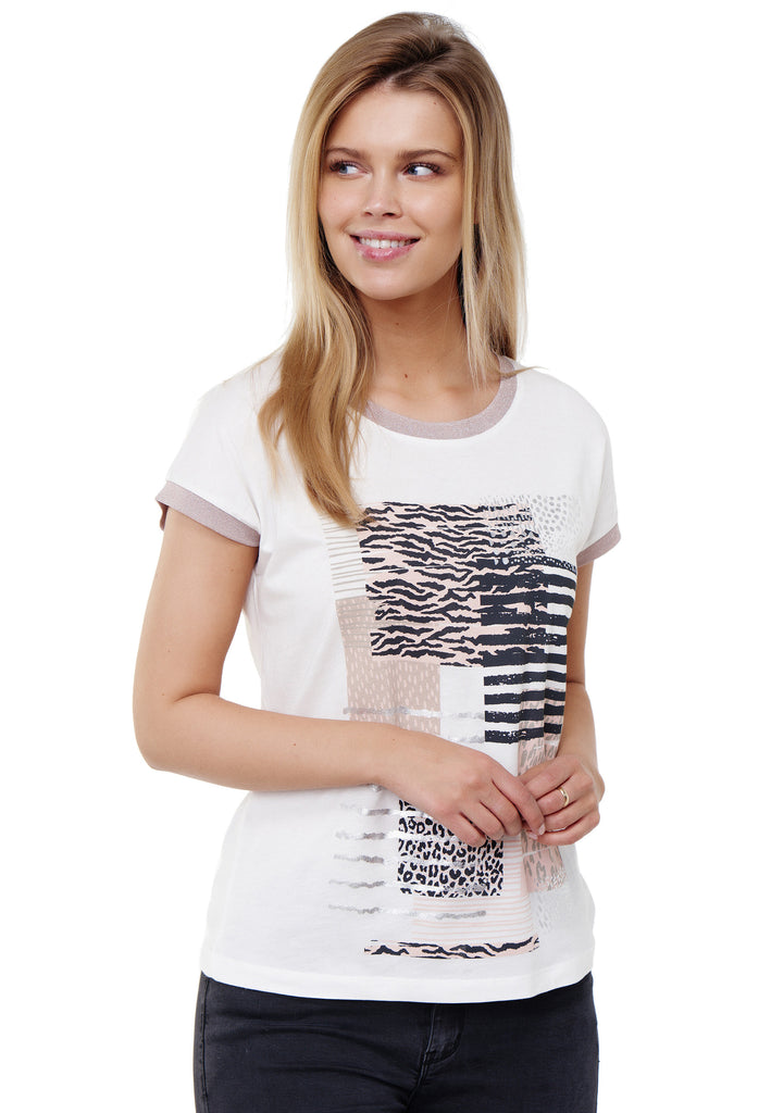 Decay T-Shirt mit lässigem Vintage-Print Modevertrieb Grafik GmbH und Druk Decay – - Damenmode