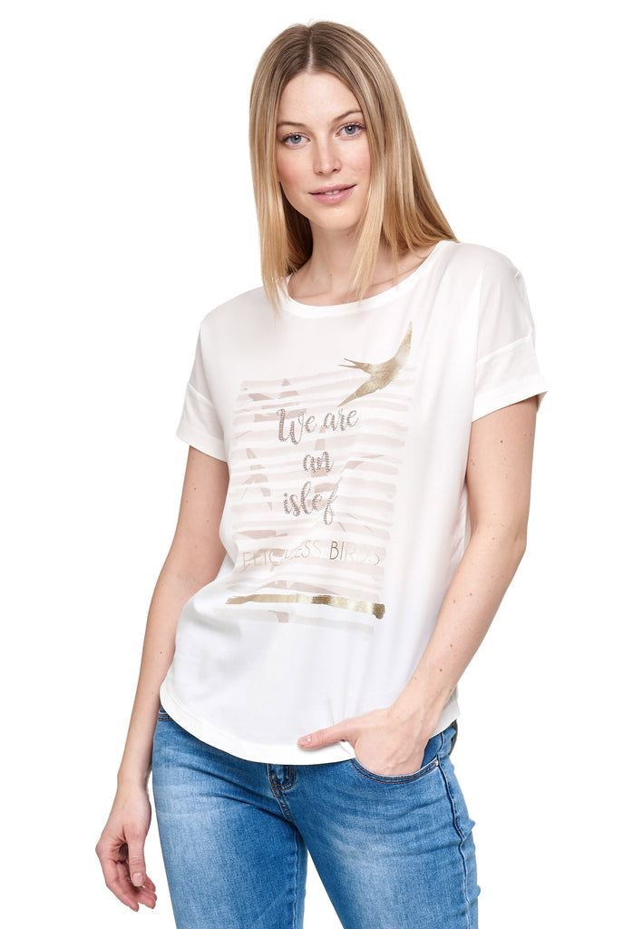 Decay  T-Shirt mit Aufdruk und Folienprint