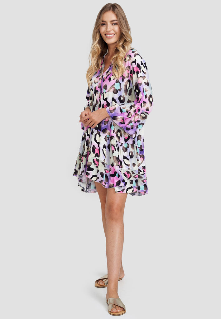 [Preise wurden überarbeitet] Decay Jerseykleid mit Allover-Print Decay – Modevertrieb stylischem - Damenmode GmbH