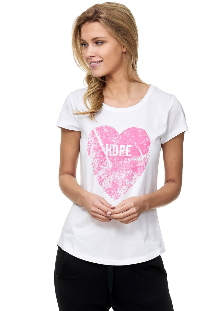 HOPE Decay Herz Decay - T-Shirt mit Modevertrieb - GmbH Damenmode – Aufdruck
