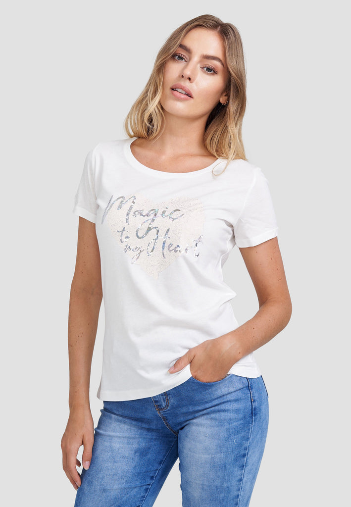 Decay T-Shirt, in glänzendem Design Modevertrieb GmbH – Damenmode Decay 