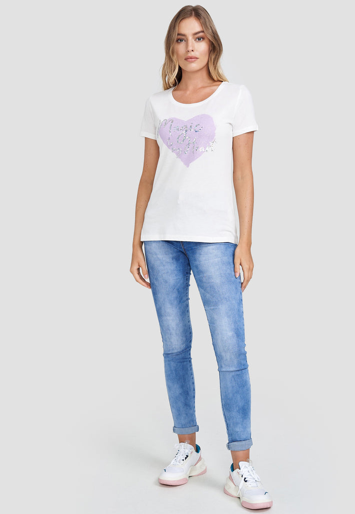 Decay T-Shirt, in glänzendem Design Decay – Damenmode GmbH Modevertrieb 
