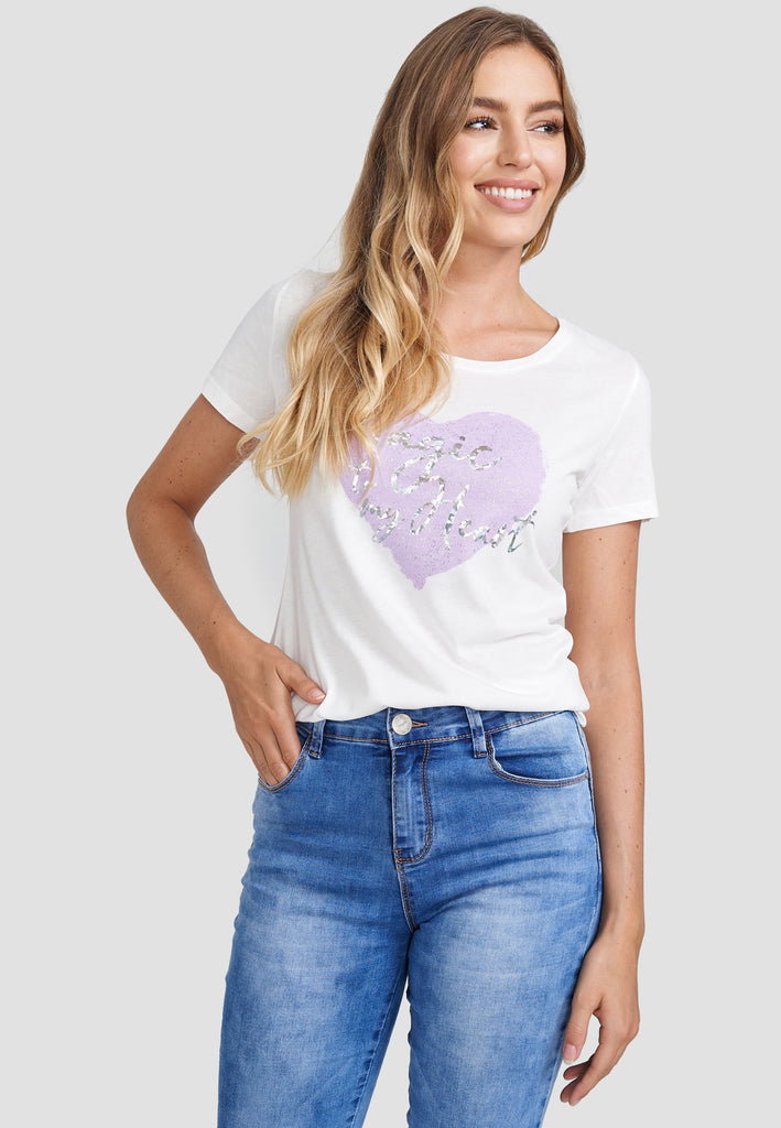 Damenmode in glänzendem GmbH T-Shirt, - – Modevertrieb Design Decay Decay