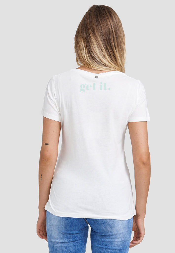 glänzendem Decay - T-Shirt, GmbH Design in Decay – Damenmode Modevertrieb