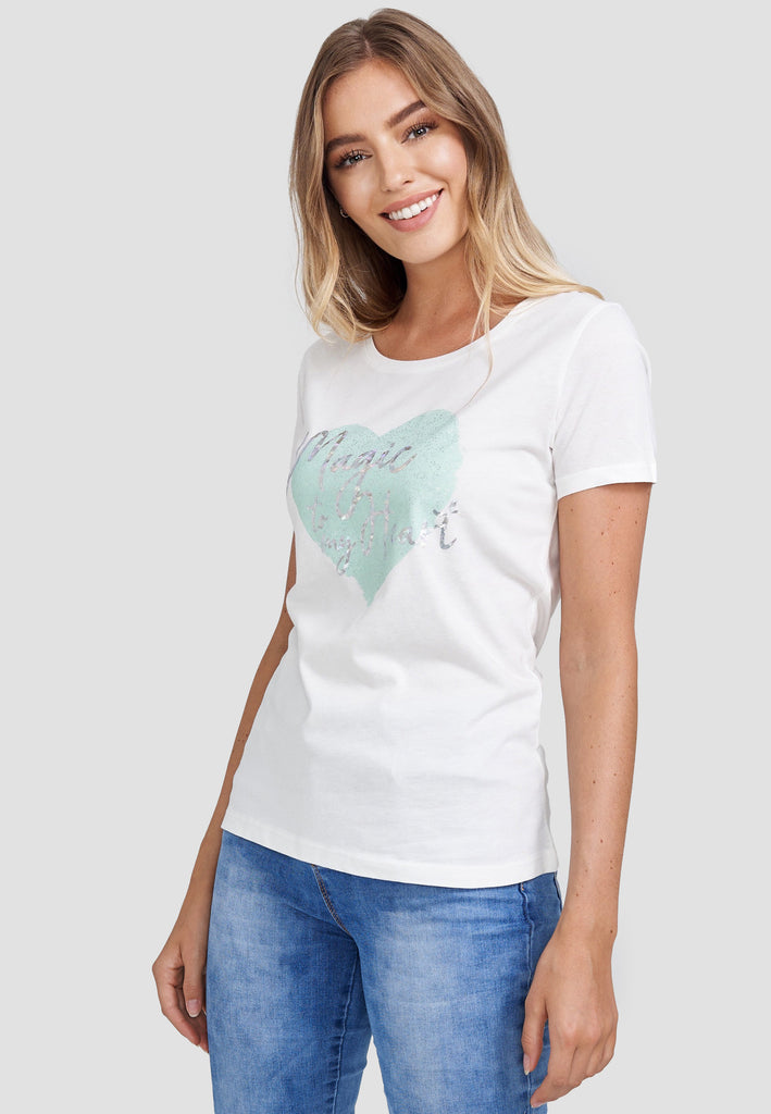 T-Shirt, Damenmode Design Decay in Decay – - Modevertrieb GmbH glänzendem