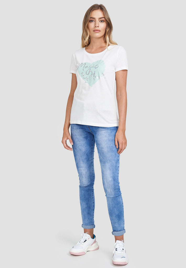 Decay T-Shirt, in glänzendem Design Damenmode Modevertrieb Decay – GmbH 